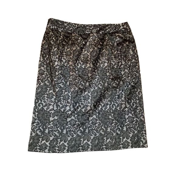 Worthington Lace Pencil Skirt Formal Straight Career Office Professional Work - Picture 1 of 8